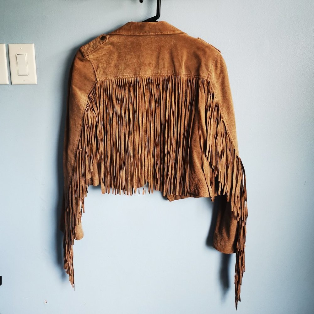 Suede Fringe Jacket - Picture 6 of 8